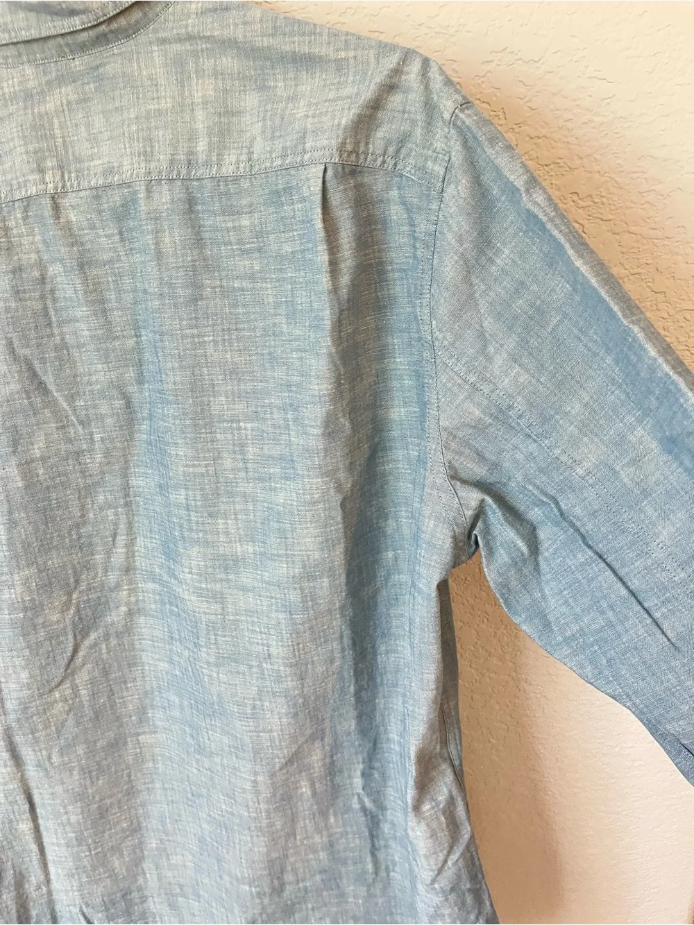 J.Crew Workshirt Men's XL Blue Chambray 100% Cotton Heritage Workwear Utility